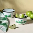 Пиала эмалированная Moomin Вкусные яблоки green 600 мл (ТОВАР ИЗ АУТЛЕТА)
