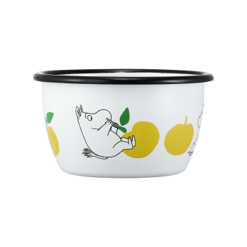Пиала эмалированная Moomin Вкусные яблоки yellow 300 мл