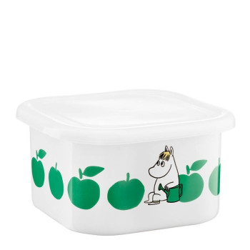 Банка для хранения с крышкой Moomin Вкусные яблоки green 1,5 л