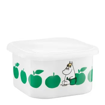Банка для хранения с крышкой Moomin Вкусные яблоки green 1,5 л