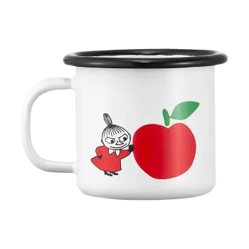 Кружка эмалированная Moomin Вкусные яблоки red 150 мл