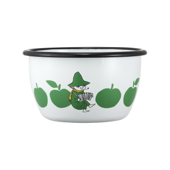 Пиала эмалированная Moomin Вкусные яблоки green 600 мл