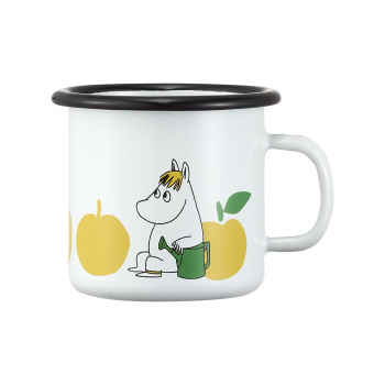 Кружка эмалированная Moomin Вкусные яблоки yellow 250 мл