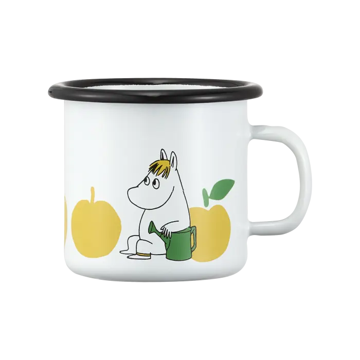 Кружка эмалированная Moomin Вкусные яблоки yellow 250 мл (ТОВАР ИЗ АУТЛЕТА)