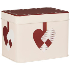 Коробка для хранения Christmas hearts square