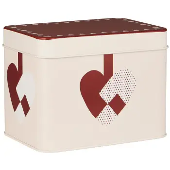 Коробка для хранения Christmas hearts square