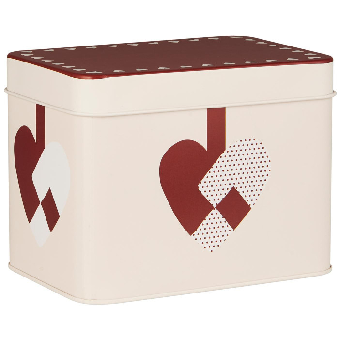 Коробка для хранения Christmas hearts square