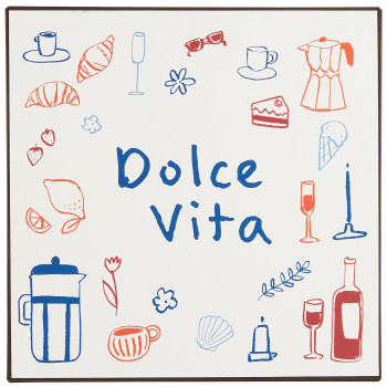 Металлическая табличка Dolce Vita 18х18 см