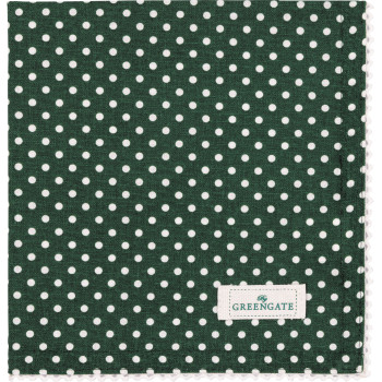 Салфетка with lace Dotty dark green 40х40 см