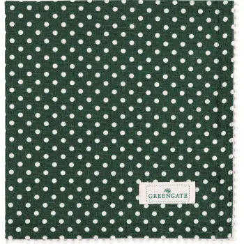 Салфетка with lace Dotty dark green 40х40 см