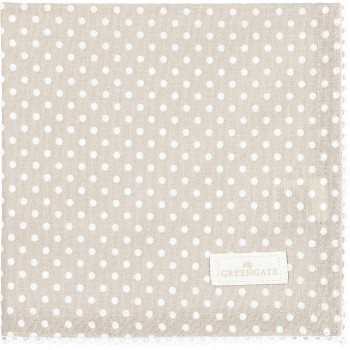 Салфетка with lace Dotty beige 40х40 см
