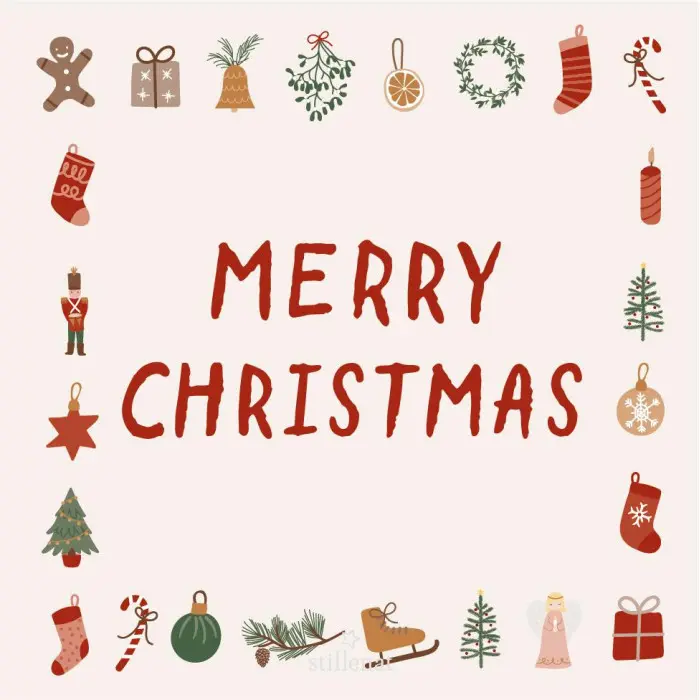 Салфетки бумажные Merry Christmas and Christmas motifs 33х33 см, 20 шт