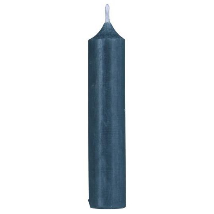 Свеча dusty blue rustic d 2,2 h 11 см