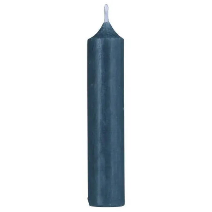 Свеча dusty blue rustic d 2,2 h 11 см