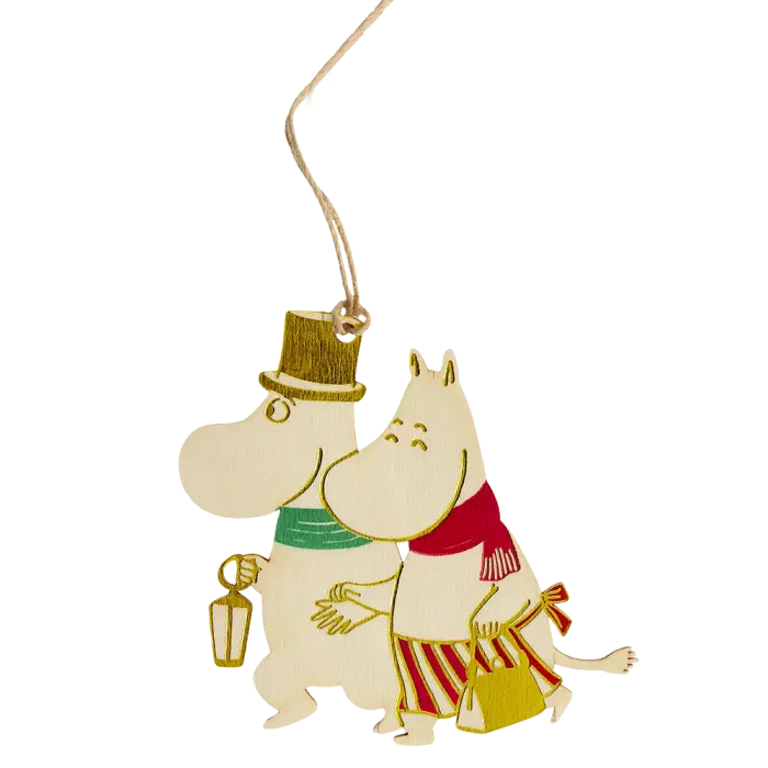 Подвесное украшение Moomin Christmas Муми-мама и Муми-папа