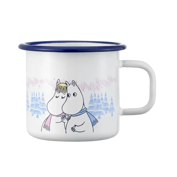 Кружка эмалированная Moomin Морозный день 370 мл