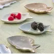 Тарелка fish-shaped, серая