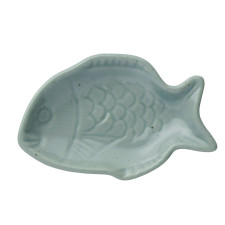 Тарелка fish-shaped, голубая.