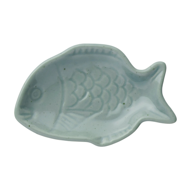 Тарелка fish-shaped, голубая.