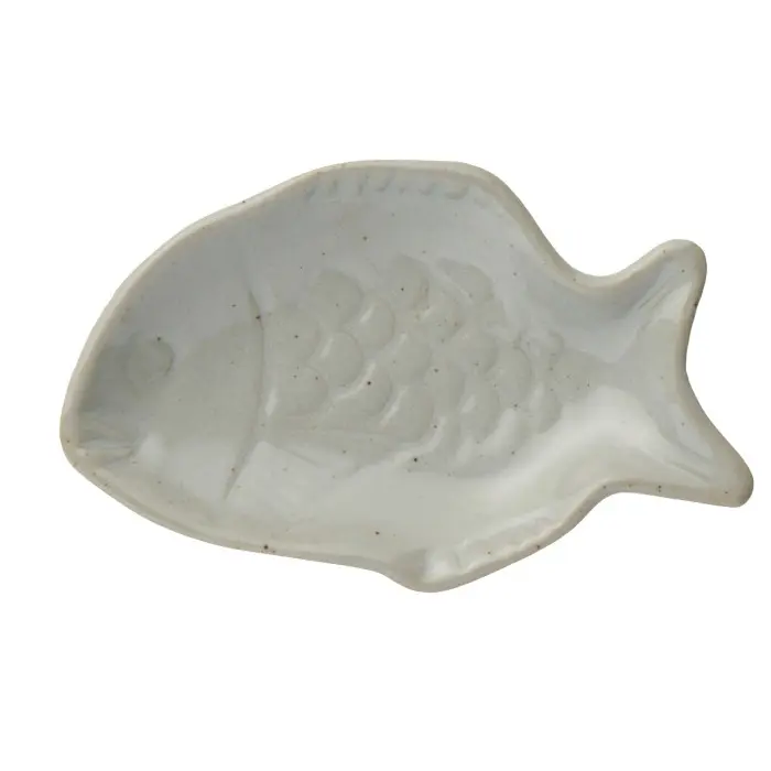 Тарелка fish-shaped, серая