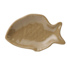 Тарелка fish-shaped, коричневая