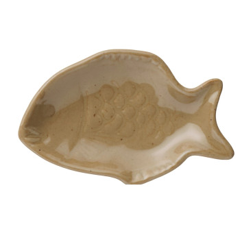 Тарелка fish-shaped, коричневая