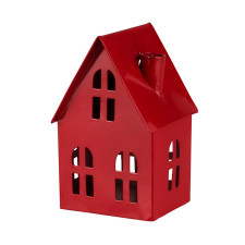 Подсвечник House red, овальные окна.