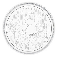 Тарелка стеклянная Moomin Мистический лес clear 15 см