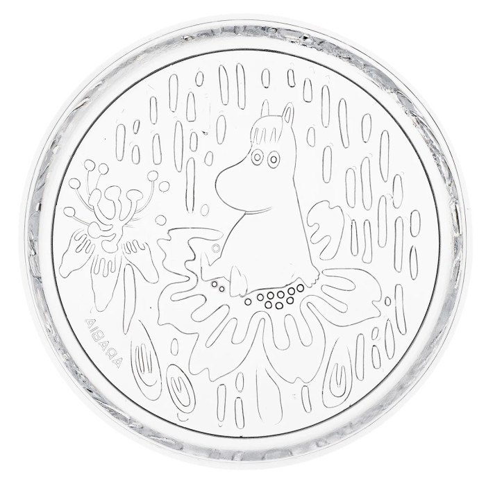 Тарелка стеклянная Moomin Мистический лес clear 15 см
