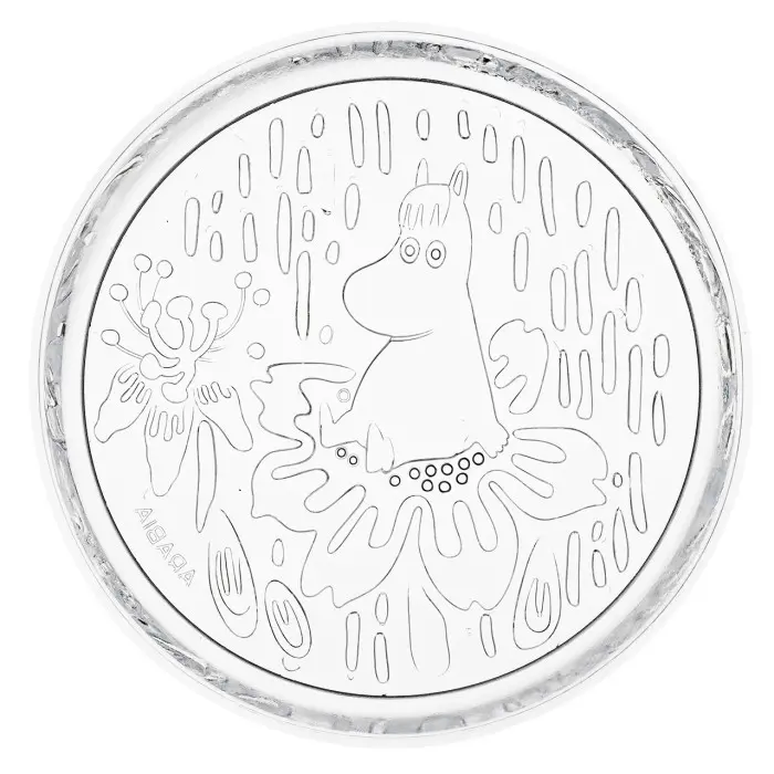 Тарелка стеклянная Moomin Мистический лес clear 15 см