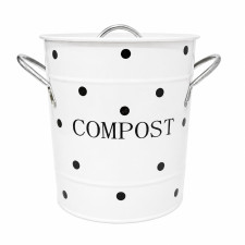 Контейнер для компоста Light grey with dots 21x19 см