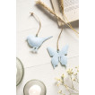 Подвесное украшение Bird/Butterfly light blue в асс.