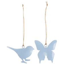 Подвесное украшение Bird/Butterfly light blue в асс.