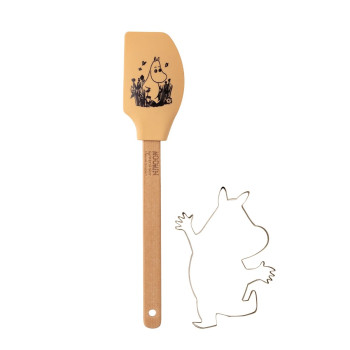 Набор лопатка силиконовая и форма для печения Moomin Муми Тролль, 2 шт