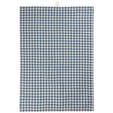 Полотенце Lucas dark blue small natural checks 50х70 см