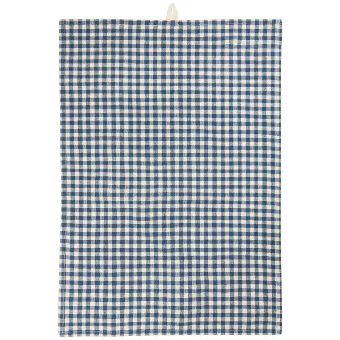 Полотенце Lucas dark blue small natural checks 50х70 см
