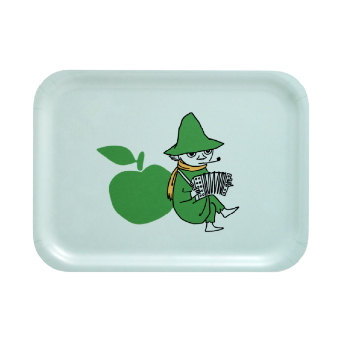 Поднос Moomin Вкусные яблоки green 27х20 см