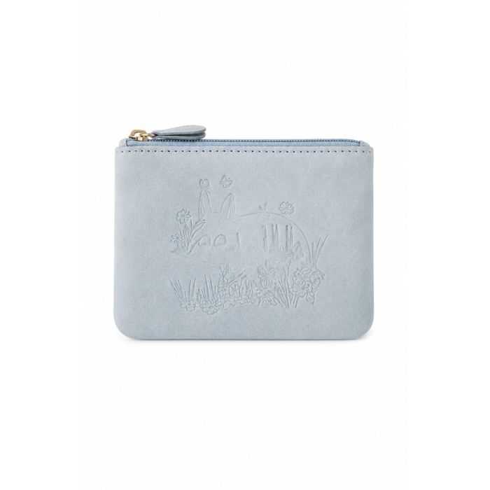 Кошелек для монет кожанный Moomin Летний день Blue 12х9 см