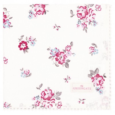 Салфетка with lace Elba white 40х40 см