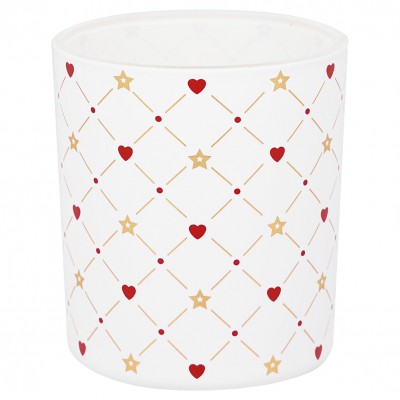 Подсвечник Clarina heart white xtra small