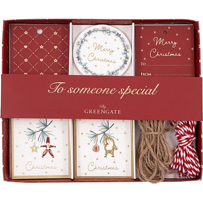 Подарочная коробка с бирками Juana white 25 шт