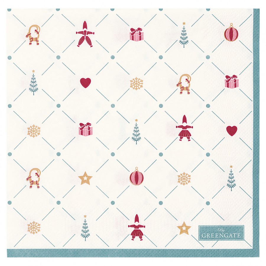 Салфетки бумажные Clarina white 33x33 см, 20 шт