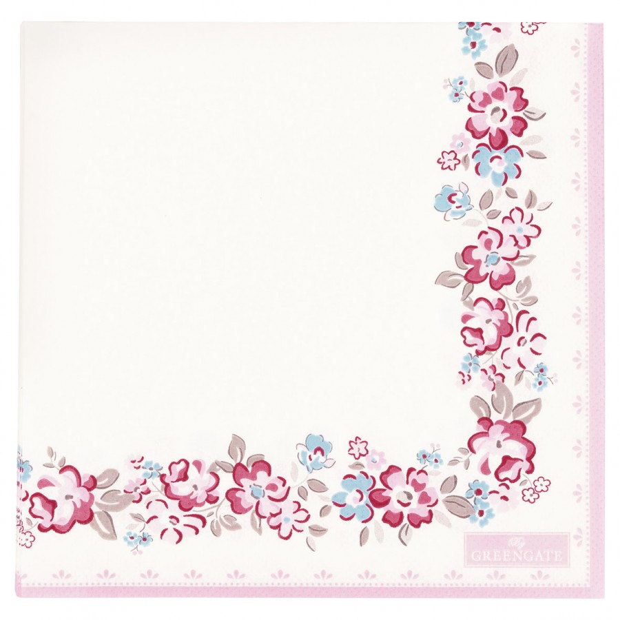 Салфетки бумажные Elba white 33x33 см, 20 шт