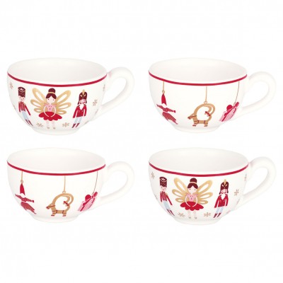 Набор кружек Xmas gold mix 4 шт