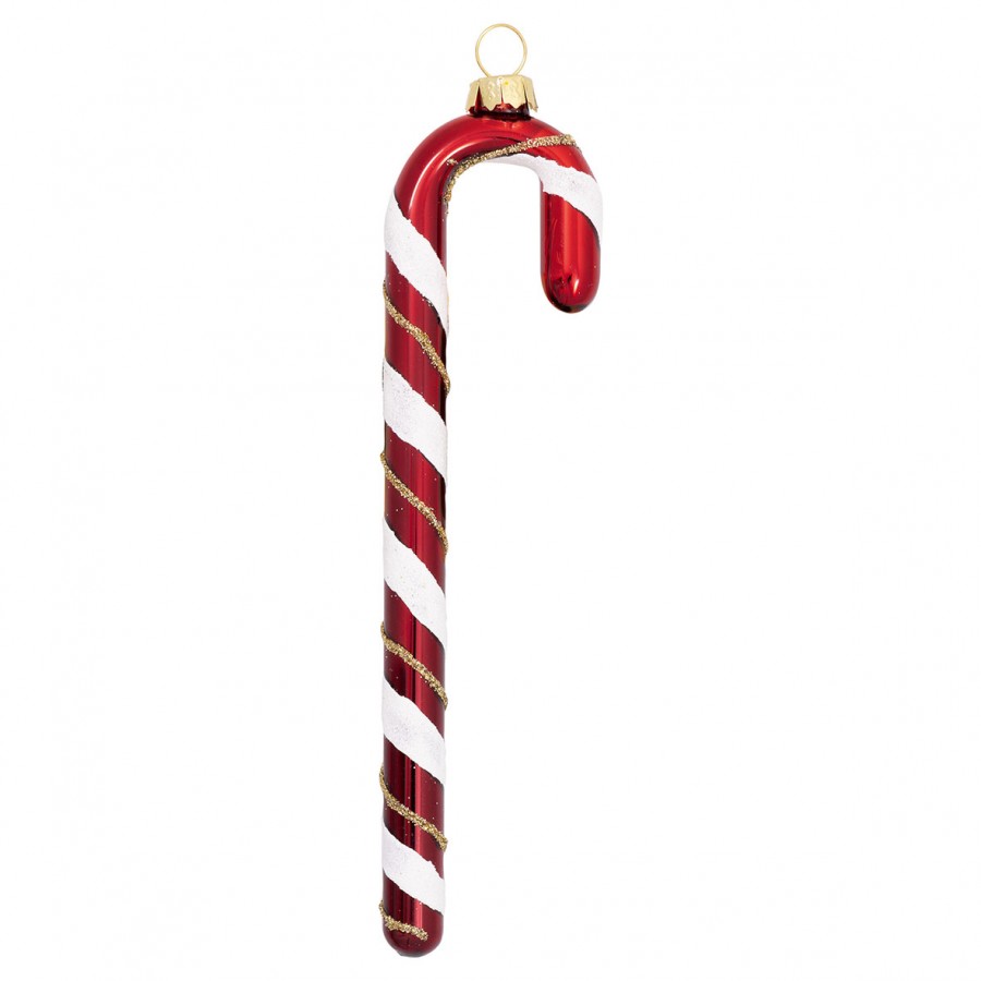 Елочная игрушка Candy cane red large