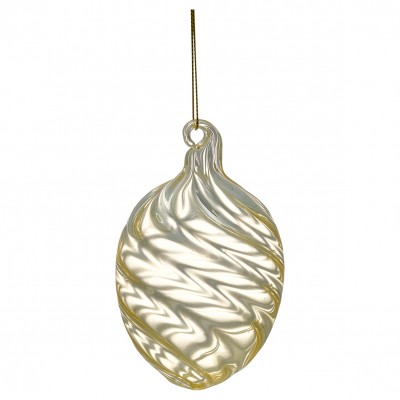 Украшение Egg Swirl wide pale yellow