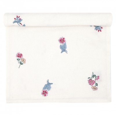 Столовая дорожка Portia white with emb 45x140 см