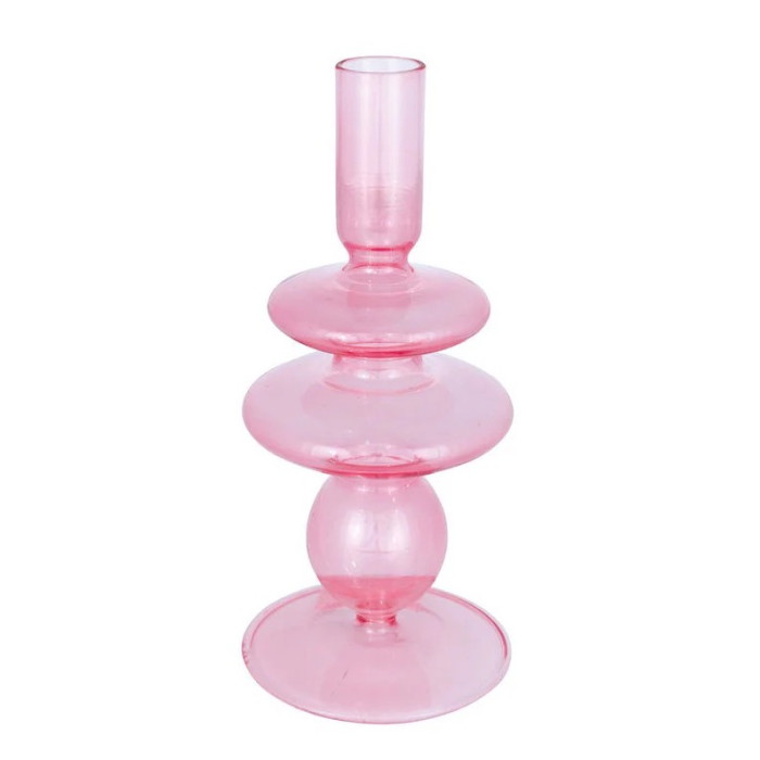 Подсвечник cylinder dusty rose large