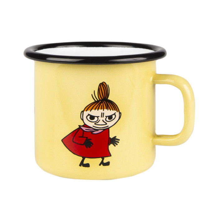 Moomin Кружка эмалированная Retro Малышка Мю желтая, 250 млт (ТОВАР ИЗ АУТЛЕТА)