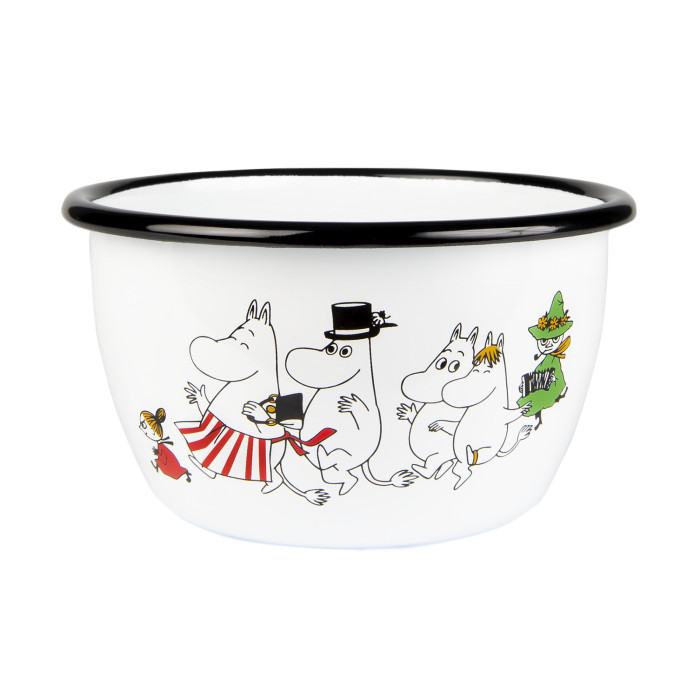 Moomin Пиала эмалированная Moomin Colors Муми-дол, 600 мл (ТОВАР ИЗ АУТЛЕТА)